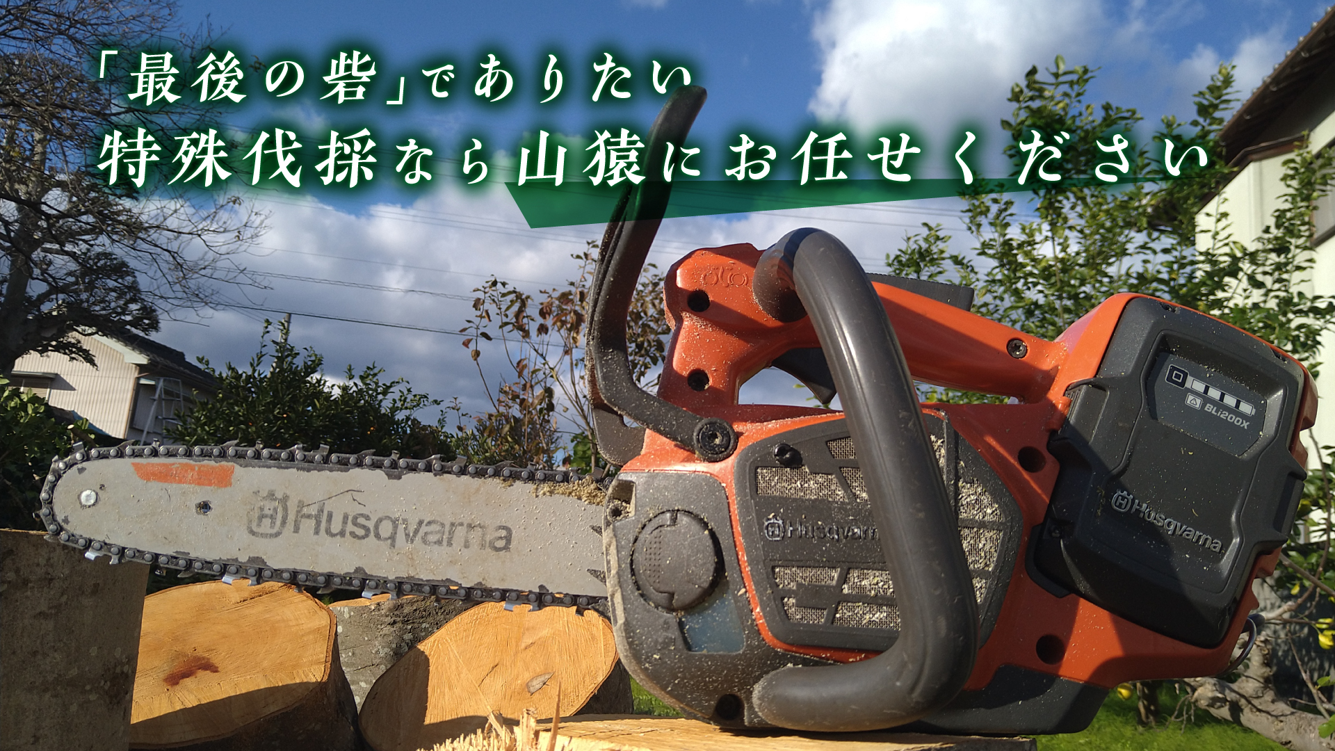 「最後の砦」でありたい。特殊伐採なら、徳島の植木屋山猿にお任せください。